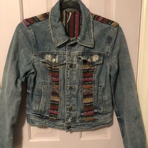 Unique Free People Jean Jacket!!
